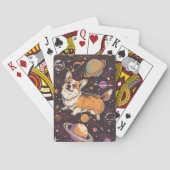 Corgi in de ruimte pokerkaarten (Achterkant)