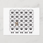 Corgi in de schapen briefkaart (Voorkant)