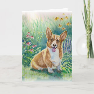 Corgi in de Tuin Kaart