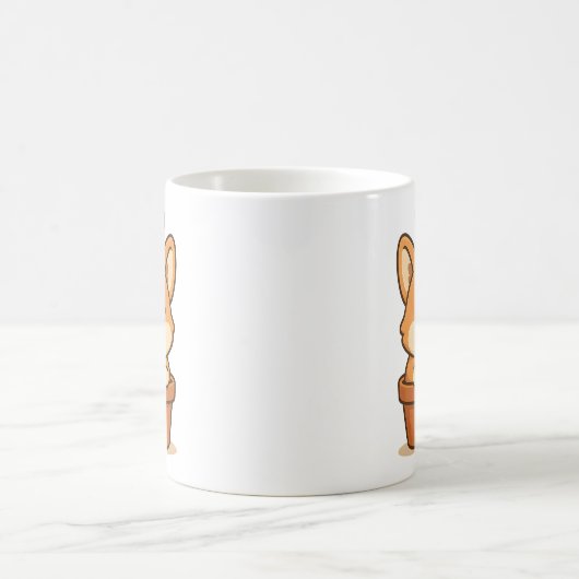 Corgi in een pot Drinkware – Schattige Hondenliefh Koffiemok (Center)