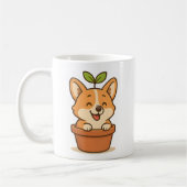 Corgi in een pot Drinkware – Schattige Hondenliefh Koffiemok (Links)