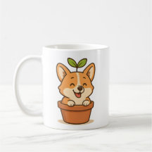 Corgi in een pot Drinkware – Schattige Hondenliefh