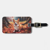 Corgi in herfstbladeren Herfst Inspire Bagagelabel (Voorkant horizontaal)