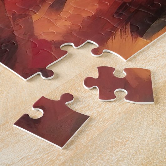 Corgi in herfstbladeren Herfst Inspire Legpuzzel (Zijkant)