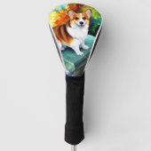 Corgi in het Garden Golf Head-Hoesje Golfheadcover (Voorkant)