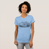 Corgi in het Grass T-shirt (Voorkant volledig)