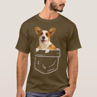 Corgi in Pocket Corgi Hondenliefhebber T-shirt