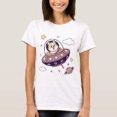  Corgi in Space T-shirt (Voorkant)