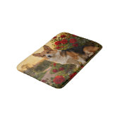 Corgi in the Roses II Badmat (Gekanteld)