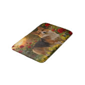 Corgi in the Roses IV Badmat (Gekanteld)