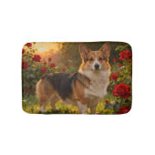 Corgi in the Roses IV Badmat (Voorkant)