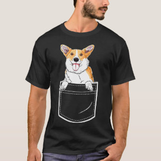 Corgi In Uw Voorzak T Mannen Hond Puppy T-shirt