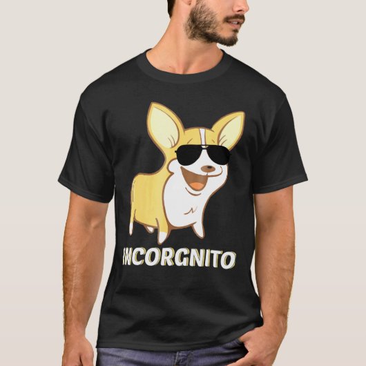 Corgi Incorgnito dier T-shirt (Voorkant)