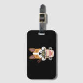 Corgi Instant Ramen Bagagelabel (Voorkant (verticaal))