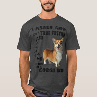 Corgi Inu citeert mam papa print, cute corgi Shiba T-shirt