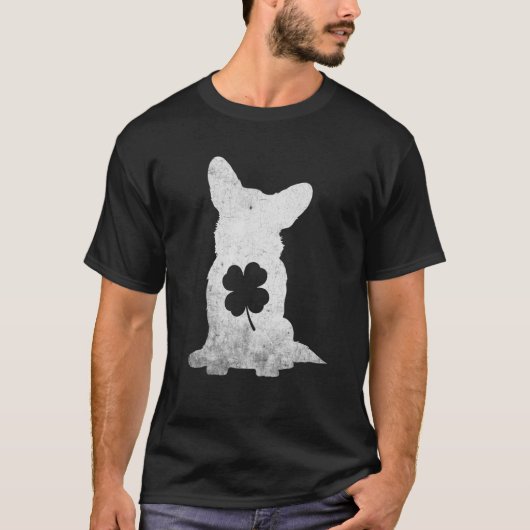 Corgi Irish C St Patrick's Day Dog T-shirt (Voorkant)