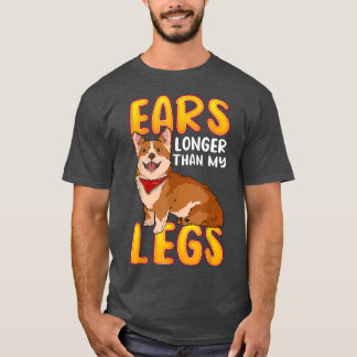 Corgi is langer dan mijn Legs schattige corgi-hond T-shirt