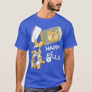 Corgi is mijn gelukkige pillen grappig t-shirt voo