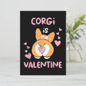 Corgi is mijn Valentijn Feestdagenkaart (Staand voorkant)