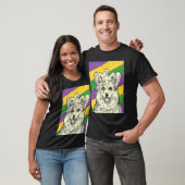 Corgi Jester Mardi Gras Hondenmoeder of -vader T-shirt (Unisex)