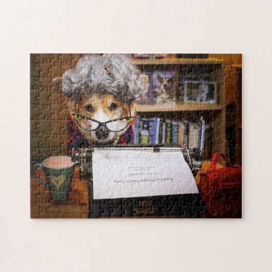 Corgi jigzaagpuzzel legpuzzel (Horizontaal)