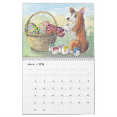 Corgi Joy kalender - corgi honden genieten van het (Mar 2026)
