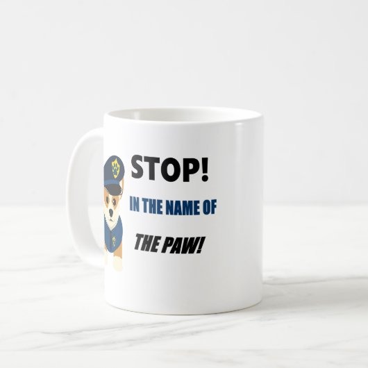 Corgi K9 Unit Cute Police Mok (Voorkant links)