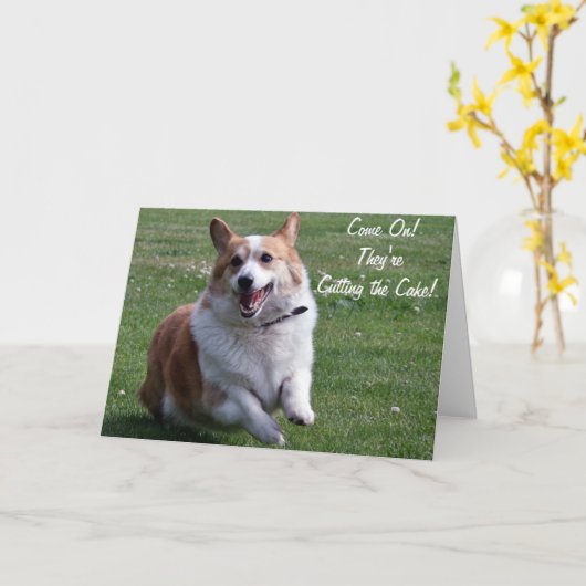 Corgi Kaart (Gele Bloem)
