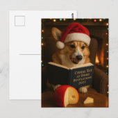 Corgi 'Kaasbelasting' kerstkaart Briefkaart (Voorkant / Achterkant)