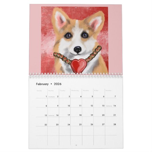 Corgi Kalender (Feb 2026)