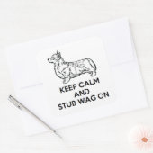 Corgi "Kalm houden" Stickers (Envelop)