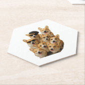 Corgi Kartonnen Onderzetters (Schuin)