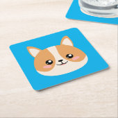 Corgi Kartonnen Onderzetters (Schuin)