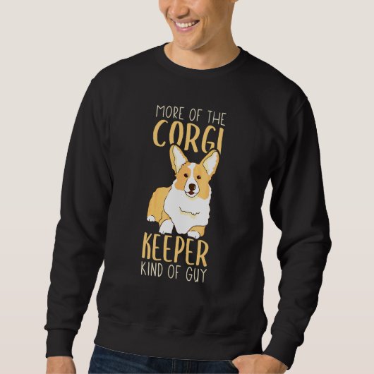 Corgi Keeper Guy  Corgi Voor Mannen Corgi Trui (Voorkant)