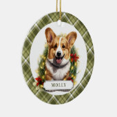Corgi keramische cirkel Ornament (Rechts)