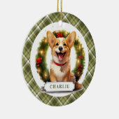 Corgi keramische cirkel Ornament (Rechts)