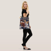 Corgi Kerst Feestelijke Periode Tote Bag (Op model)