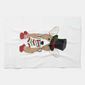 Corgi Kerst Keukenhanddoek (Horizontaal)