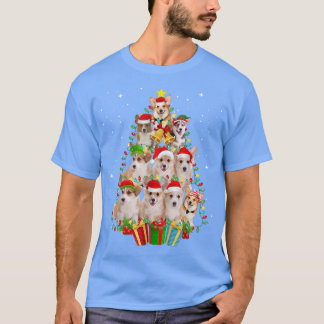 Corgi Kerst Ornament Boom Decor Grappige Hond tren T-shirt