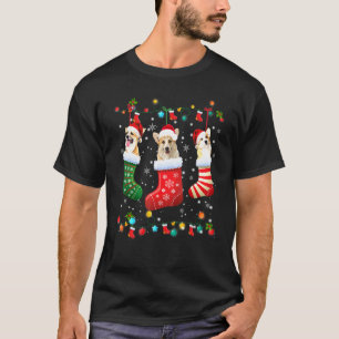 Corgi Kerst Soks Xmas Pyjama Hond T-shirt