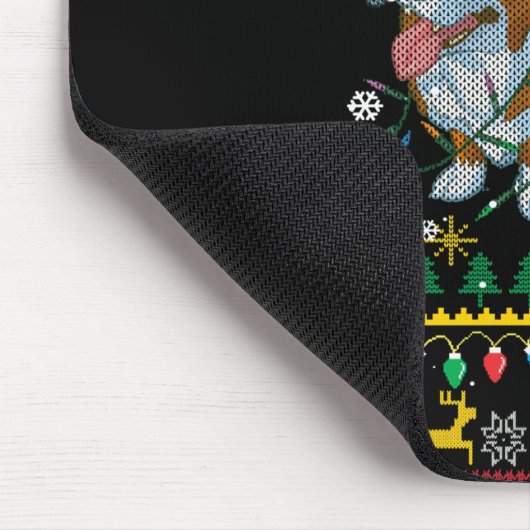 Corgi-kerstakerlichten Muismat (Hoek)