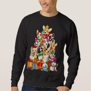 Corgi Kerstboom Lights Grappige Puppy Corgi Hond Trui
