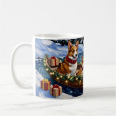 Corgi Kerstboot Vakantie Koffiemok (Links)