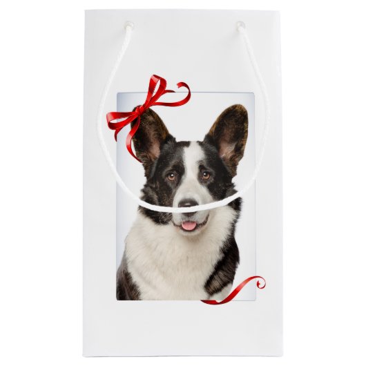 Corgi kerstcadeau klein cadeauzakje (Achterkant)