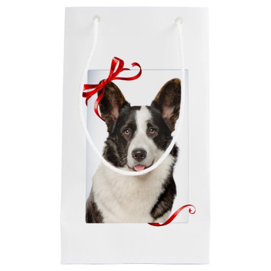 Corgi kerstcadeau klein cadeauzakje (Voorkant)