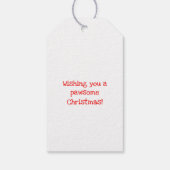 Corgi-kerstcadeaulabels Cadeaulabel (Achterkant)