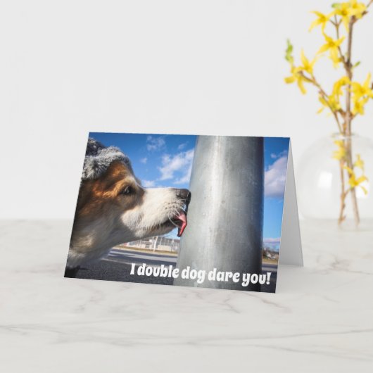 Corgi Kerstdag Verhaal Kaart (Gele Bloem)