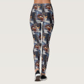 Corgi Kerstfeest Seizoen Leggings (Achterkant)