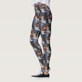 Corgi Kerstfeest Seizoen Leggings (Links)