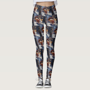 Corgi Kerstfeest Seizoen Leggings
